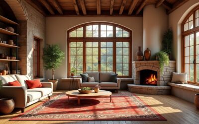 découvrez des intérieurs chaleureux qui s’inspirent de l’architecture traditionnelle pour créer des espaces accueillants et authentiques.