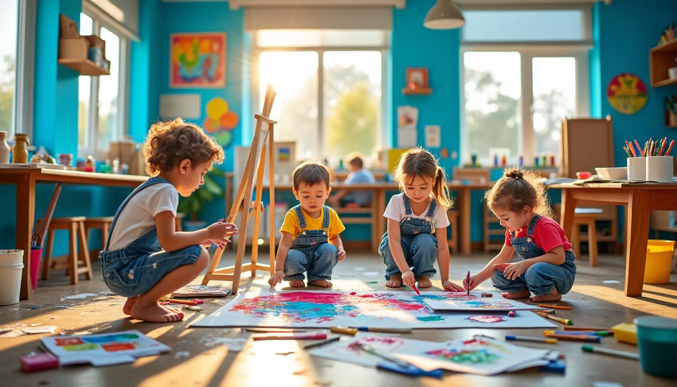 découvrez comment l'art peut stimuler la créativité des enfants en développant leur imagination et leur confiance à travers des activités artistiques amusantes et éducatives.